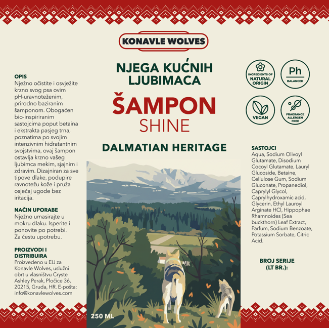 Duo Pack – Šampon “Shine” + Leave-In regenerator – Dalmatian Heritage - Slika 2