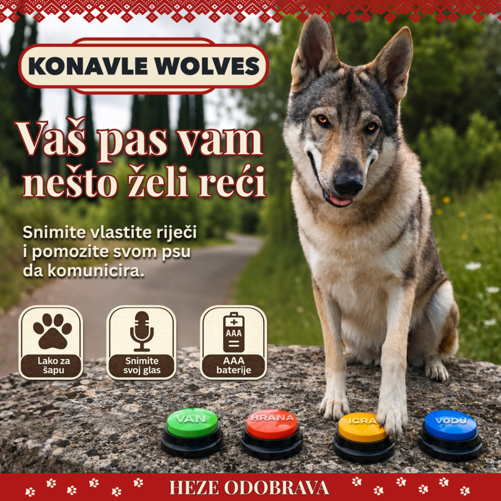 Komunikacijski gumbi za pse – Talking Buttons (Set od 4)